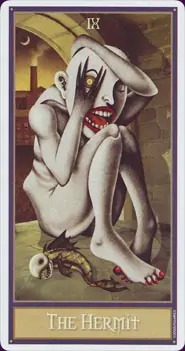 Tarot Deviant Moon : carte l'hermite