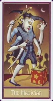 Tarot Deviant Moon : carte le bateleur