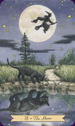 Tarot Histoire de Sorcières carte la Lune