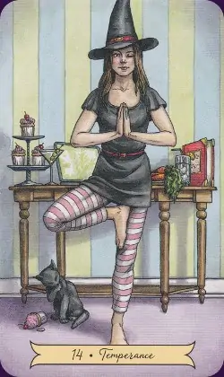 Tarot Histoire de Sorcières carte la Tempérance
