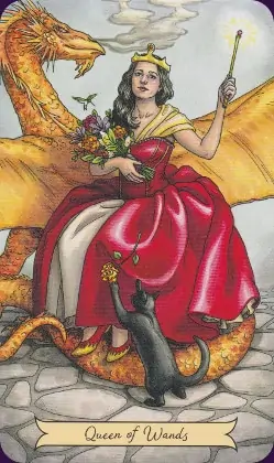 Tarot Histoire de Sorcières carte queen of wands