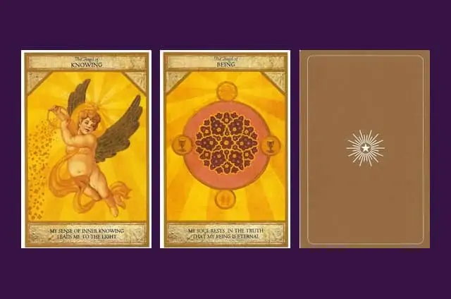 Présentation Les anges : Cartes oracles