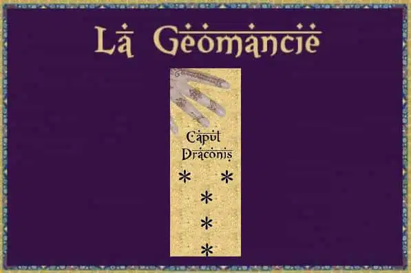 Caput draconis : Figure géomancie et signification