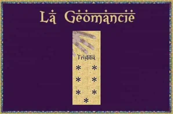 Tristitia : Figure géomancie et signification