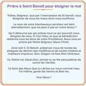 Prière à Saint Benoît pour se défaire du négatif
