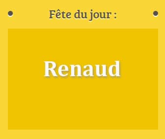 Prénom Renaud fête le 17 septembre