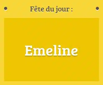 Prénom Emeline fête le 27 octobre