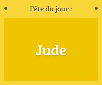 Prénom Jude fête le 28 octobre