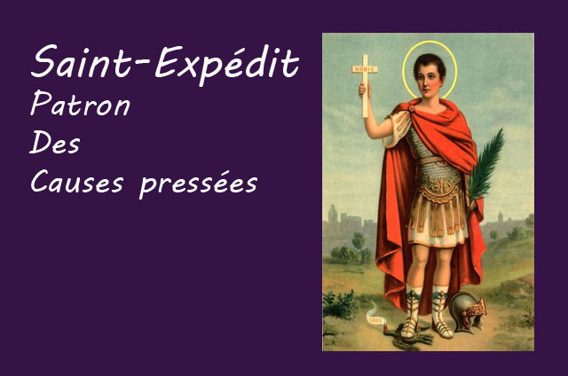 Prière à Saint Expédit pour résoudre les causes pressantes