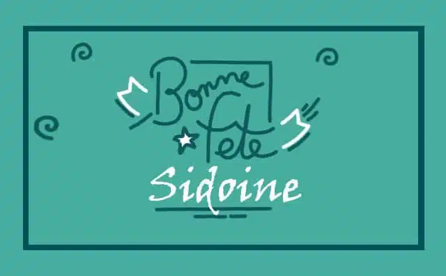 14 Novembre : Bonne fête Sidoine