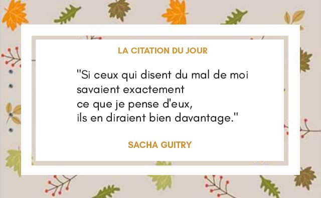 Citation du 20 novembre