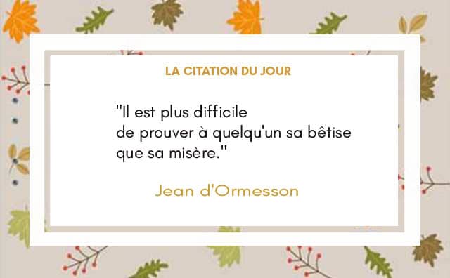 Citation du 23 novembre