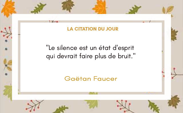 Citation du 25 novembre