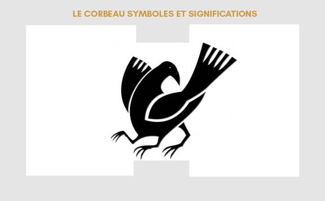 Corbeau et symbole spirituel