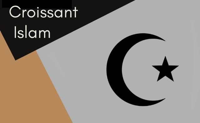 Le symbole islamique du croissant de lune et de l'étoile :