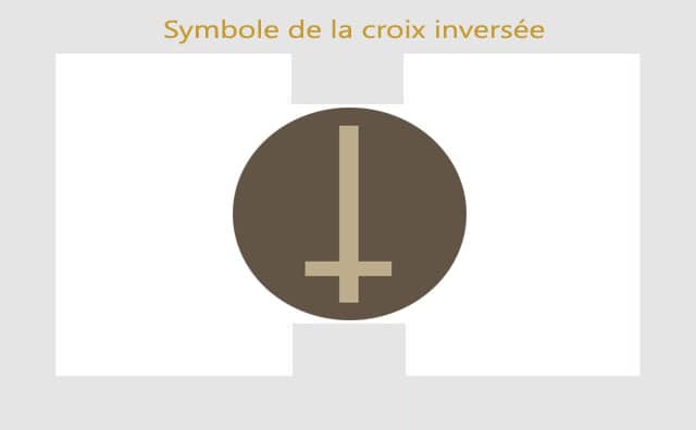 La croix inversée symbole de l'antéchrist