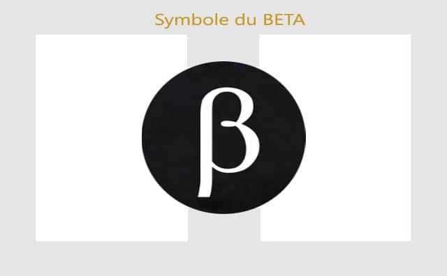 Bêta symbole et signification