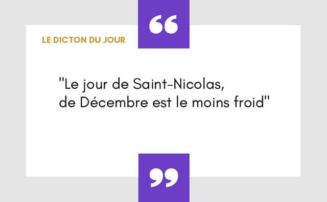 Dicton du 06 décembre