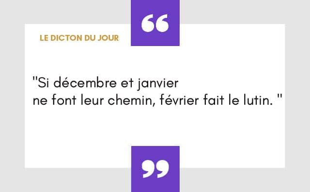 Dicton du 09 décembre