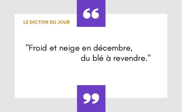 Dicton du 10 décembre