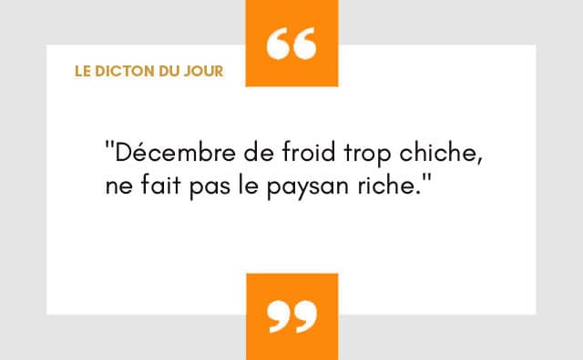 Dicton du 17 décembre