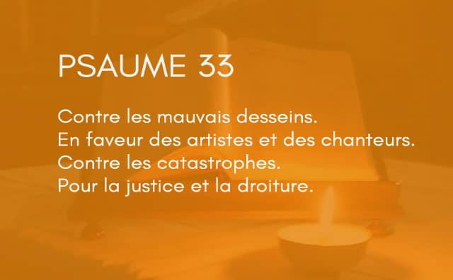 Interprétation du psaume 33 de la bible