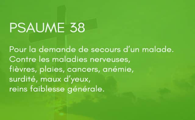 Interprétation du psaume 38 de la bible