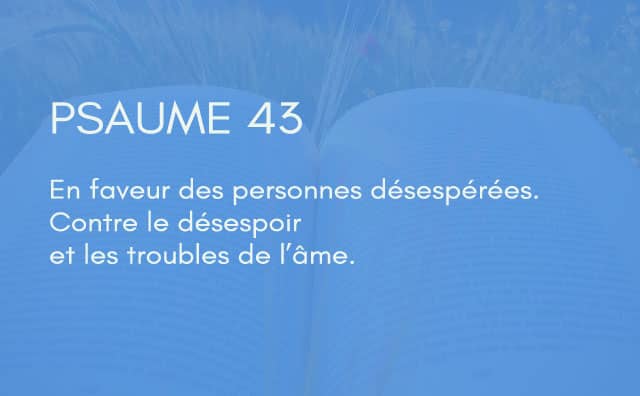 Interprétation du psaume 43 de la bible