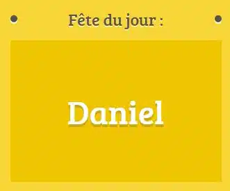 Prénom Daniel fête le 11 décembre