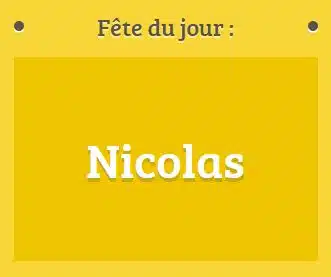 Prénom Nicolas fête le 06 décembre