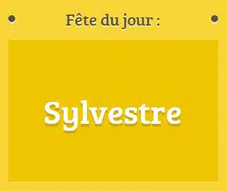 Prénom Sylvestre fête le 31 décembre