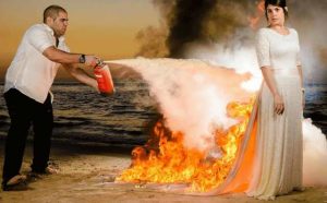 Pourquoi rêver de robe de mariée en feu ?