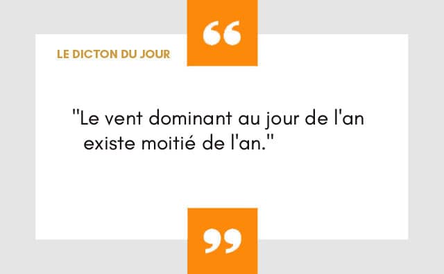 Dicton du 01 janvier