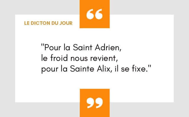 Dicton 09 janvier