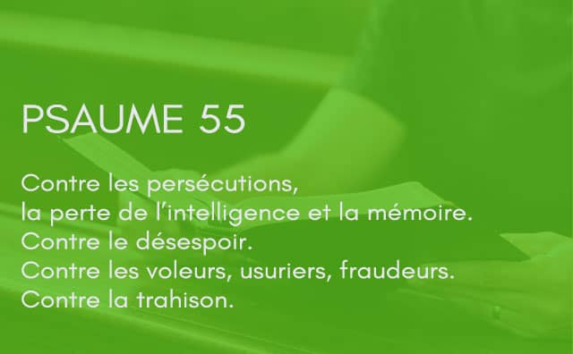 Interprétation du psaume 55 de la bible