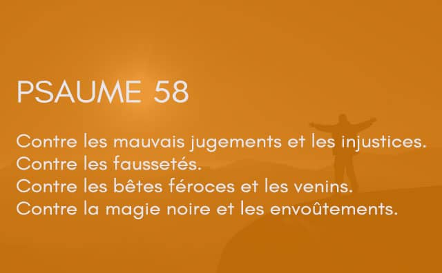 Interprétation du psaume 58 de la bible