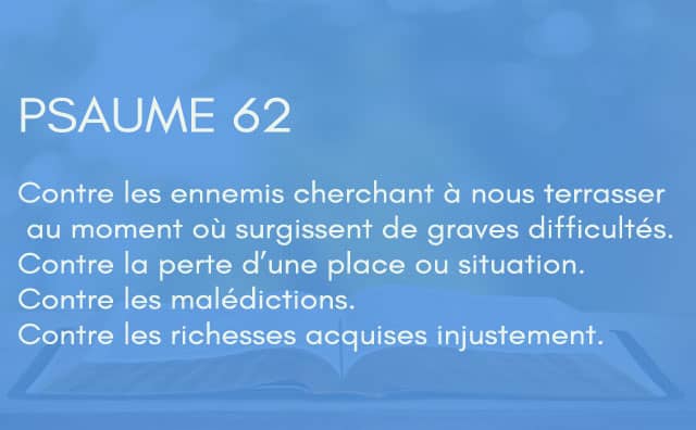 Interprétation du psaume 62 de la bible