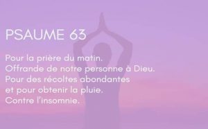 Interprétation du psaume 63 de la bible