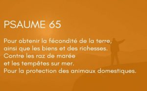 Interprétation du psaume 65 de la bible