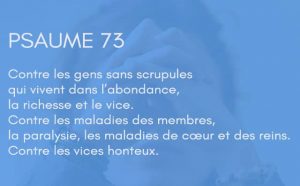 Interprétation du psaume 73 de la bible