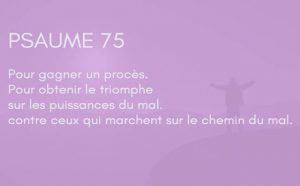 Interprétation du psaume 75 de la bible