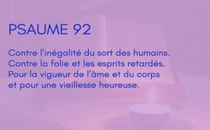 Interprétation du psaume 92 de la bible