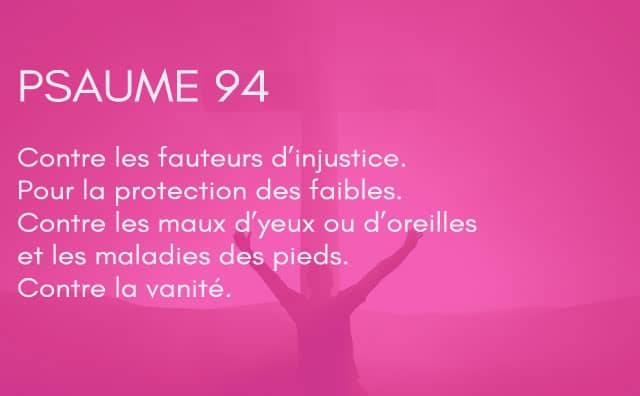 Interprétation du psaume 94 de la bible