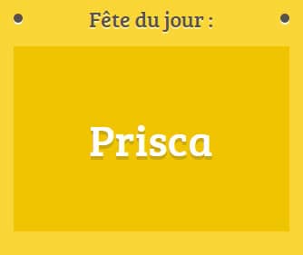 Prénom Prisca fête le 18 Janvier