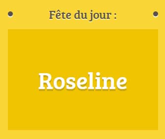 Prénom Roseline fête le 17 Janvier