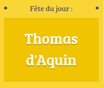 Prénom Thomas fête le 28 Janvier