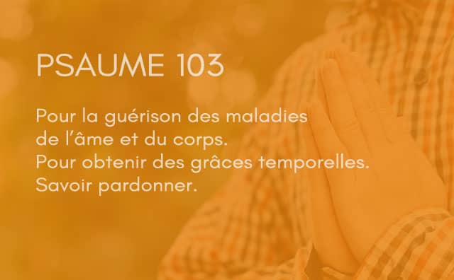 Interprétation du psaume 103 de la bible