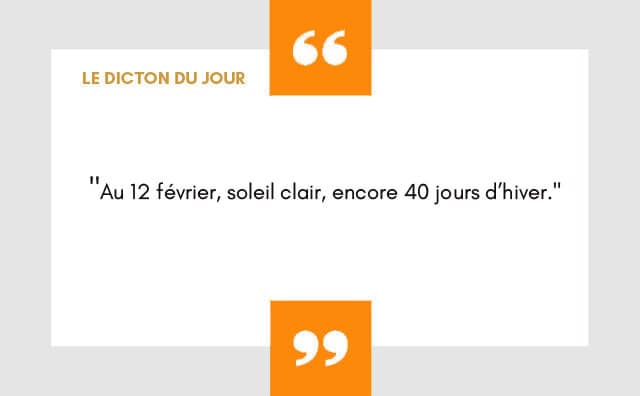 Dicton 12 février