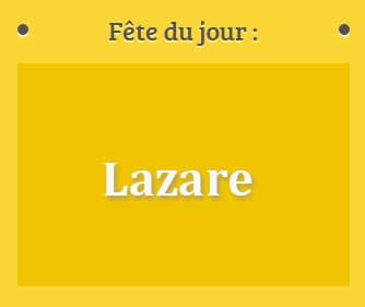 Prénom Lazare fête le 23 Février