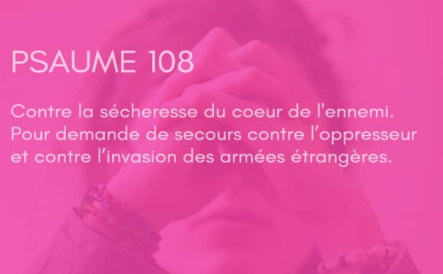 Interprétation du psaume 108 de la bible